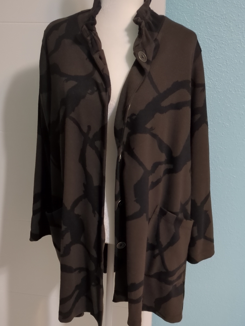 Challet Et Ceci Darcy Women’s Oversized Boho Slouchy Tunic Jacket Sz L Fall